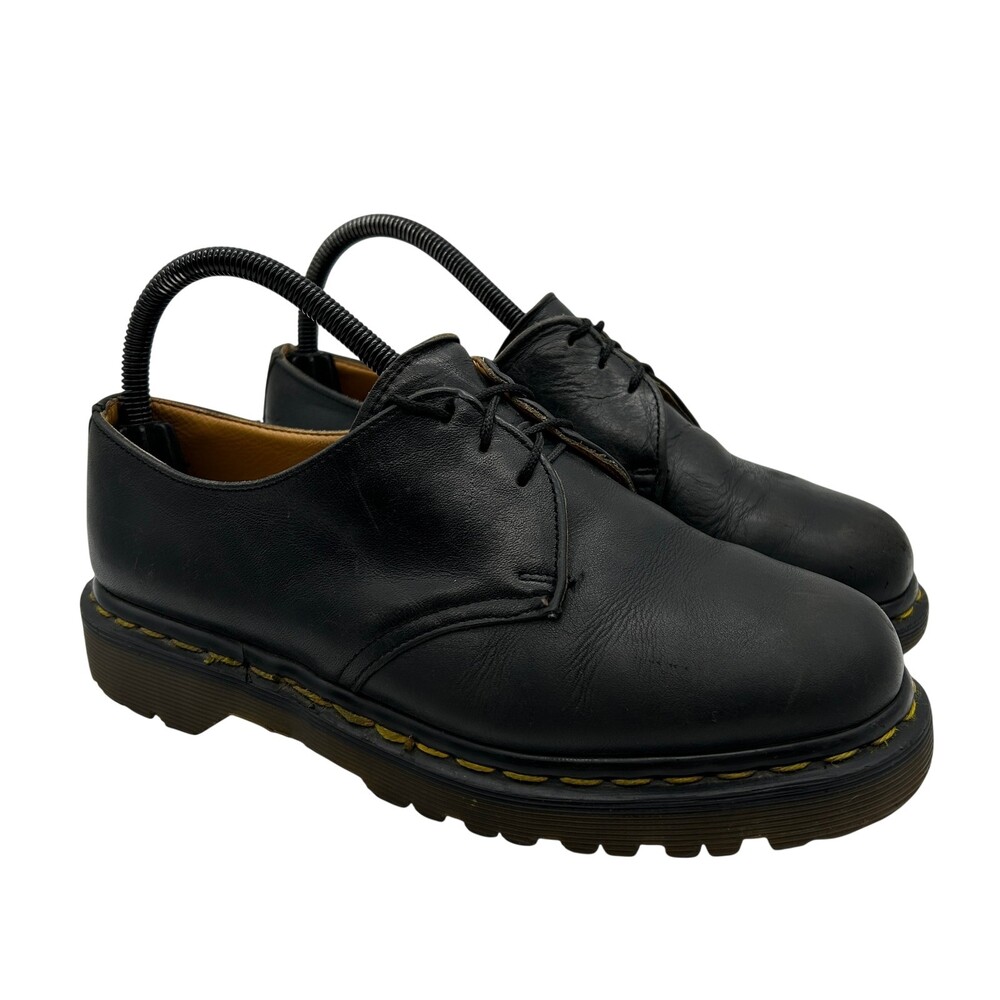 Dr. Martens Shoes Mens Size 6 Made in England Black Leather Vintage 90s Lace Up